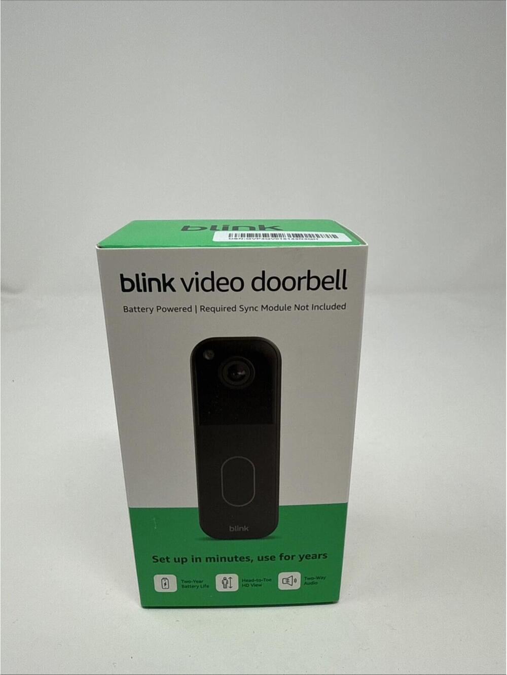 Blink Wireless Video Doorbell 2nd Gen Newest Model Black HD 2 Year battery Life